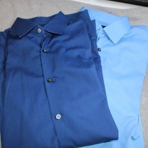 Lot of 2 mens dress shirts 15-15 1/2 neck